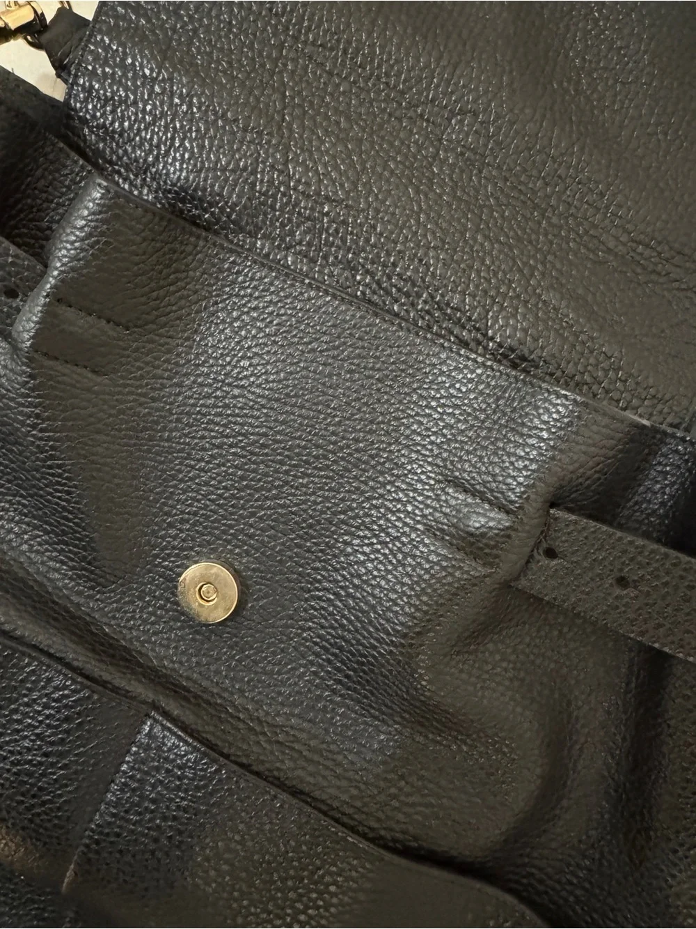 Cuyana Leather Black Backpack
